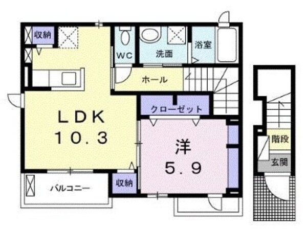 ミニョン・ハウスの物件間取画像